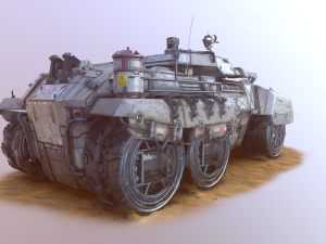 sci-fi tank 3D Модель