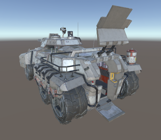 sci-fi tank 3D Model in Tank 3DExport