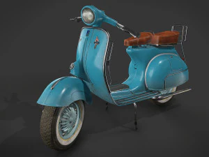 Scooter Vespa vintage Modelo 3D