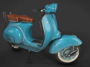 Vespa vintage scooter 3D Model