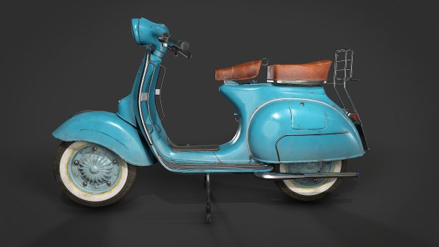 modelo 3d Moto vespa vintage - TurboSquid 1672702