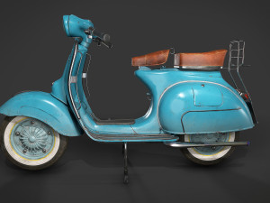 Vespa vintage scooter 3D Модель