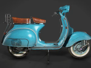 Vespa vintage scooter 3D Model