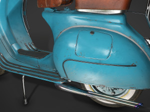 Vespa vintage scooter 3D Модель