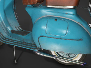 Vespa vintage scooter 3D Model