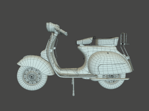 Vespa vintage scooter 3D Модель