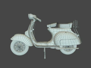 Vespa vintage scooter 3D Model