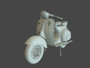 Vespa vintage scooter 3D Model