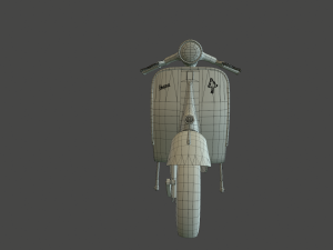 Vespa vintage scooter 3D Модель