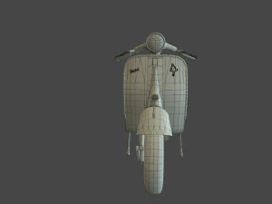 Vespa vintage scooter 3D Model