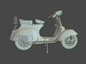 Vespa vintage scooter 3D Модель