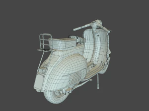 Vespa vintage scooter 3D Model