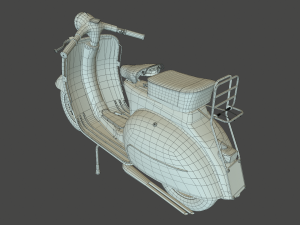 Vespa vintage scooter 3D Модель
