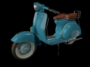 Vespa vintage scooter 3D Model