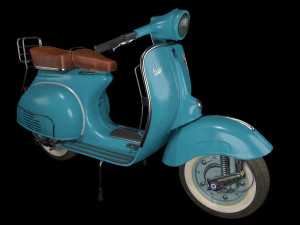 Vespa vintage scooter 3D Модель