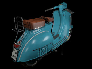 Vespa vintage scooter 3D Модель