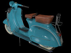 Vespa vintage scooter 3D Model