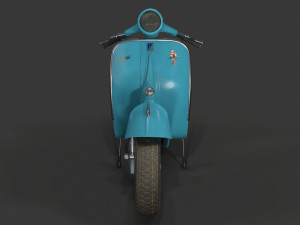Vespa vintage scooter 3D Модель