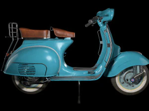 Vespa vintage scooter 3D Model