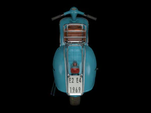 Vespa vintage scooter 3D Model