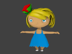 etna the little girl 3D Model