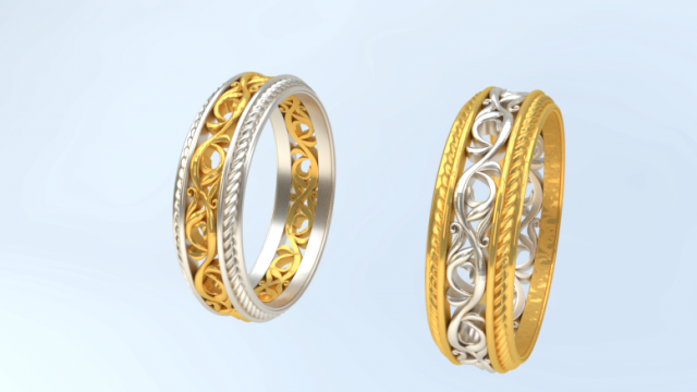 wedding ring 3D Print Model .c4d .max .obj .3ds .fbx .lwo .lw .lws