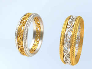 wedding ring 3D Print Model