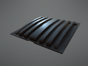 lowpoly pbr rusty dumpster and trashbag 3D मॉडल