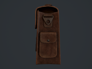 lowpoly pbr leather bag 3D मॉडल