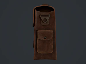 lowpoly pbr leather bag 3D Model