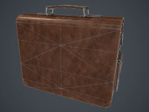 lowpoly pbr leather bag 3D Model