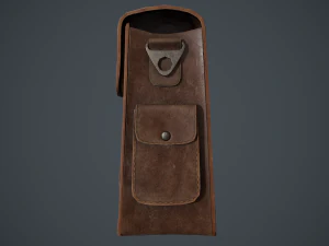 lowpoly pbr leather bag 3D Model