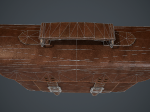 lowpoly pbr leather bag 3D मॉडल