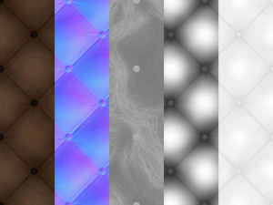 procedural pbr padded leather CG Textures