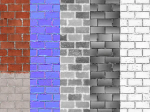 procedural pbr brick wall CG Textures