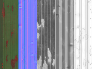 procedural pbr metal sheets CG テクスチャ