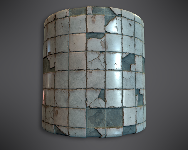 procedural pbr broken tiles CG Texturen .c4d .max .obj .3ds .fbx .stl .blend 