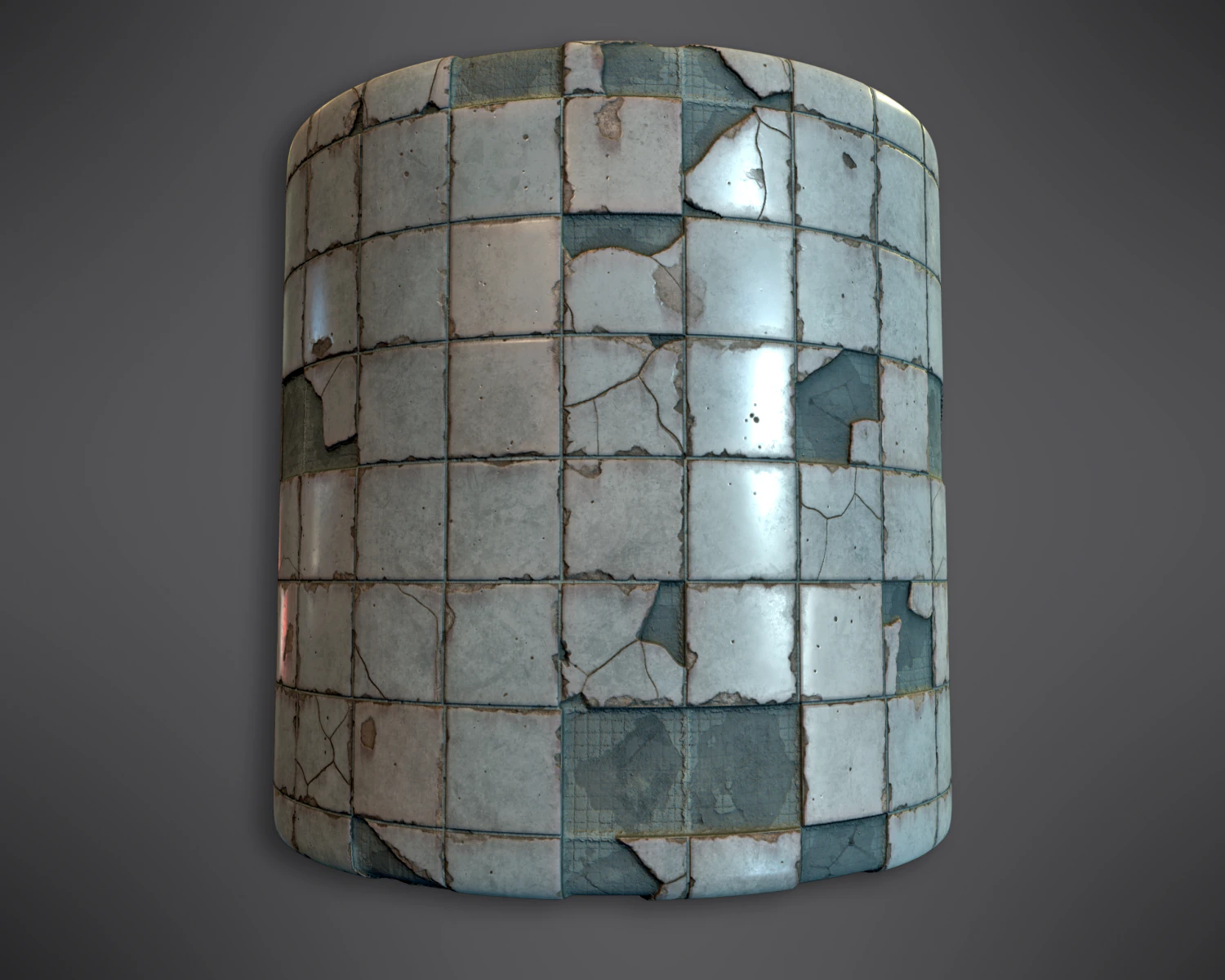 procedural pbr broken tiles CG Textures .c4d .max .obj .3ds .fbx .stl .blend