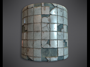 procedural pbr broken tiles CG Textures