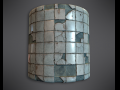 Procedural PBR Broken Tiles 3D Model