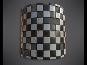 procedural pbr broken tiles CG Textures