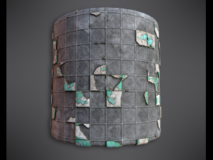 procedural pbr broken tiles CG Texturen