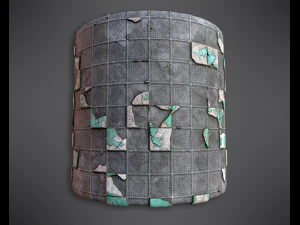 procedural pbr broken tiles CG Textures