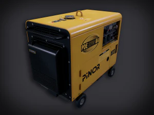 lowpoly pbr diesel generator 3D Model