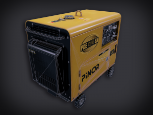 lowpoly pbr diesel generator 3D 模型