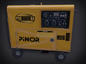 lowpoly pbr diesel generator 3D Model