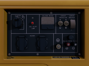 lowpoly pbr diesel generator 3D 模型