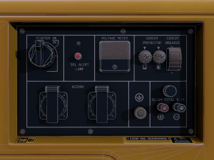 lowpoly pbr diesel generator 3D 模型