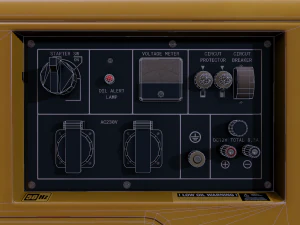 lowpoly pbr diesel generator 3D Model