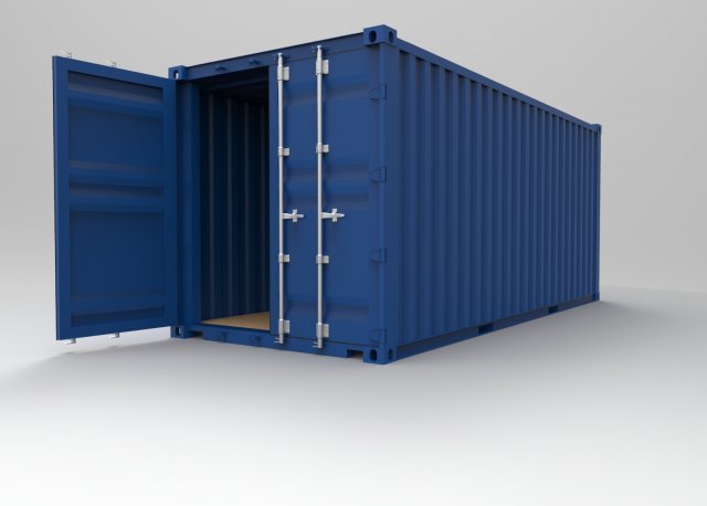 container 3D Model .c4d .max .obj .3ds .fbx .stl .blend 